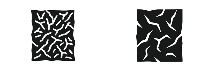 Abstract black and white patterns showcasing intricate designs and textures in a minimalist style