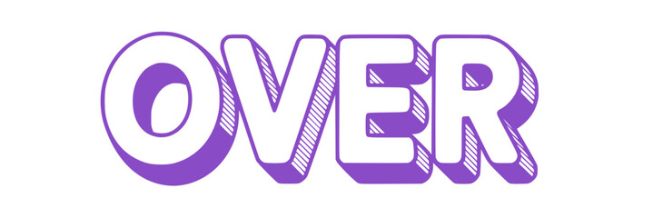 Purple Over Typography.