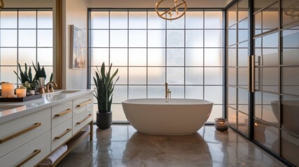 Exclusive Luxury Bathroom Interior.