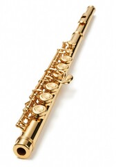 Fototapeta premium Flute on white background isolated