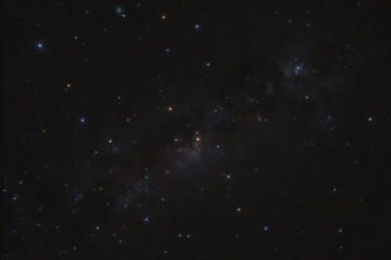 Obraz premium Celestial bodies in deep space stars constellations