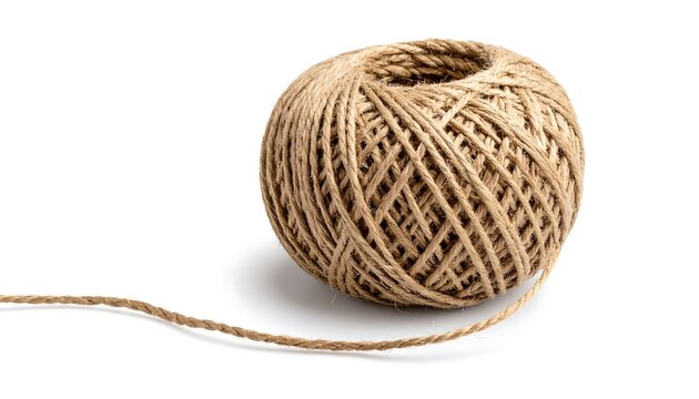 Ball of natural-colored twine