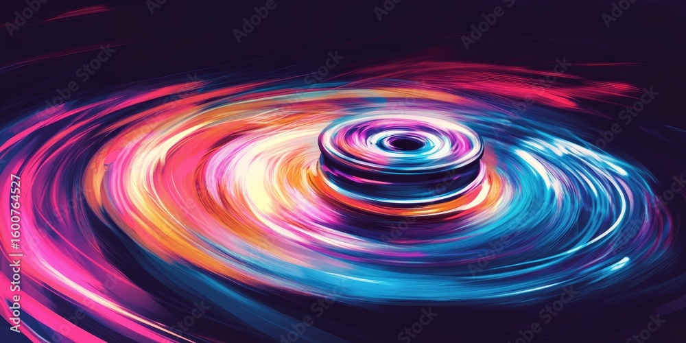 Wall mural a mesmerizing abstract swirl of vibrant colors and dynamic motion captures attention and ignites cre