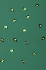 Cluster of crystal clear pills