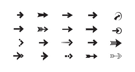 Creative Arrow Icon Set Directional Vector Symbols for Navigation