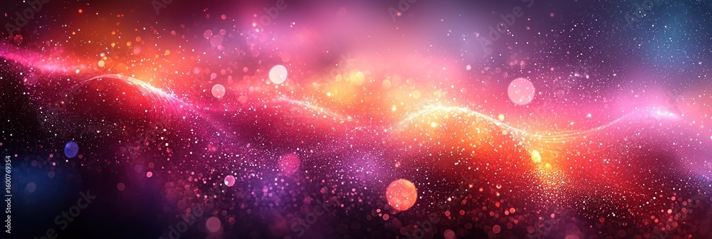 Poster Abstract Neon Color Gradient Blurred Background with Dynamic Effect. Abstract Modern Dynamic Colors Gradient Background. Grainy Texture Background Style with Copy space.