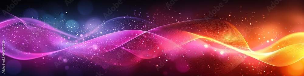 Poster Abstract Neon Color Gradient Blurred Background with Dynamic Effect. Abstract Modern Dynamic Colors Gradient Background. Grainy Texture Background Style with Copy space.