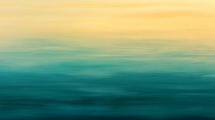 Abstract ocean surface background in teal and yellow, showcasing water texture and color gradient
