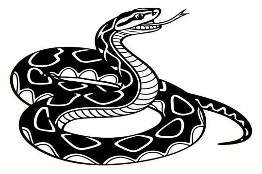 python sihouette black vector