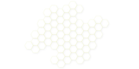 Abstract White Hexagonal Background. Luxury White Pattern. Futuristic abstract honeycomb technology white background. Geometric mesh cell texture