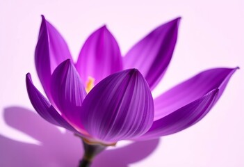 Fototapeta premium Intricate purple petals, shadowed, against a matching backdrop, detail, close-up