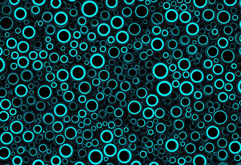 illustration modernism Dark silver background abstract cylinders neon light geometric