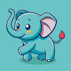 little elephant playing