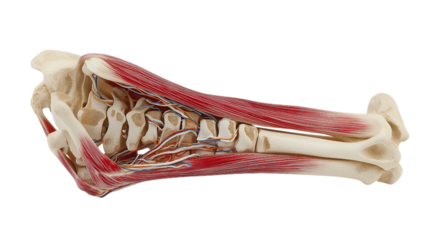 Anatomy of the Foot Bones and Muscles Detailed View