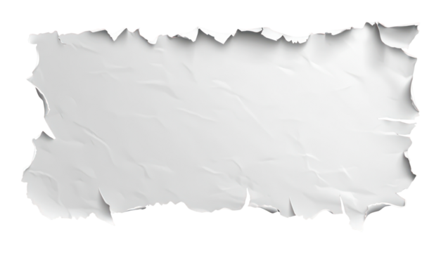 PNG White torn paper sheet black background contrast. - Powered by Adobe