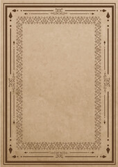 Vintage Islamic Ornamental Border Frame Background for Certificate or Invitation