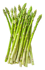 PNG Fresh green asparagus spears vegetables arrangement produce.