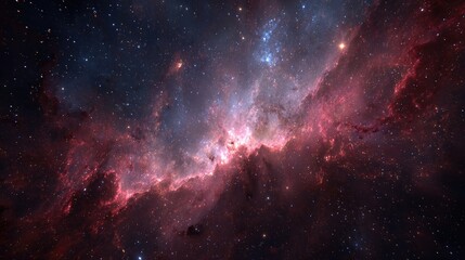 Fototapeta premium Vast Colorful Nebula In Deep Space