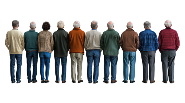 PNG People standing in line person back clothing.