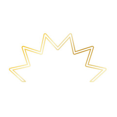 Gold Sun Star Ray Outline Icon. Vintage Wedding Card Invitation Decorative Element Symbol. Astrology Tattoo Style/ Aesthetic Elegant Golden Gradient Star Symbol. 