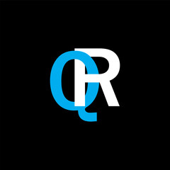 QR Monogram Fusion - Elegant Minimal Letter logo Design