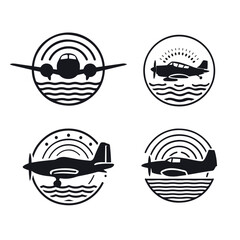 A versatile set of vector food and restaurant icons, labels, and vintage badges for web design elements