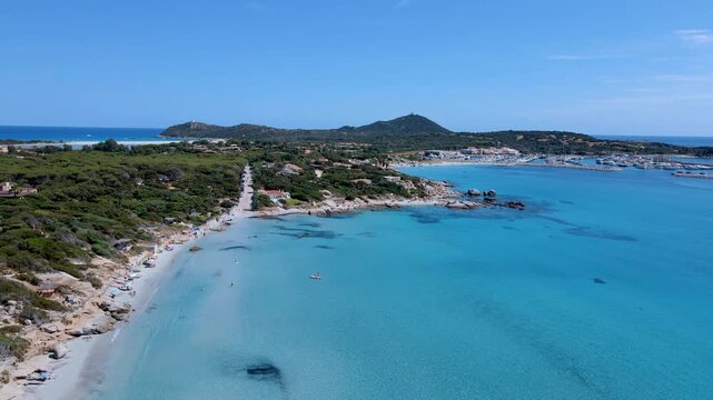 Aerial View Sardinia Campulongu Beach