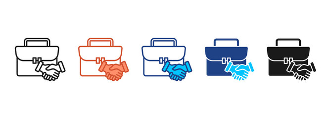 Project Plan Icon Set Multiple Style Collection