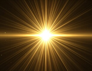 Obraz premium Radiant golden lightburst