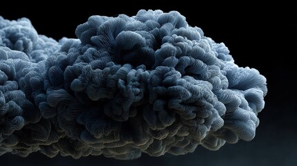 Abstract Digital Smoke Cloud Art