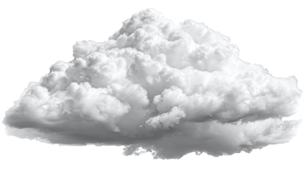 Large, fluffy white cumulus cloud