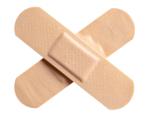 Bandaid Bandage Isolated on Transparent Background.
