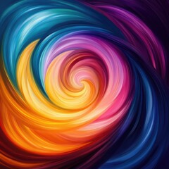 Fototapeta premium Vibrant Color Swirl