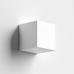 White Cube Wall Light Mockup