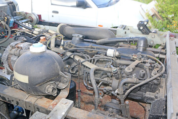 Close up of an engine	