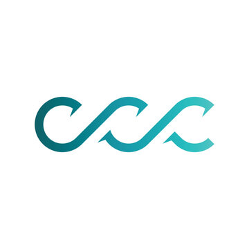  CCC logo design initial letter