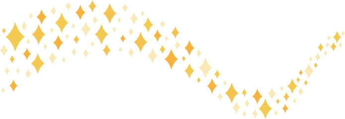 抽象的なキラキラのライン　イエロー