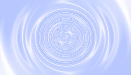 Obraz premium Gentle light blue ripples forming a swirling vortex. Abstract background illustration with a soft, ethereal glow.