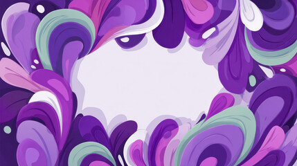 Abstract purple floral background