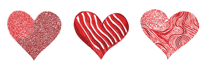 A red heart shape with a ribbon is a romantic symbol of love, perfect for Valentine's Day celebration and wedding decoration