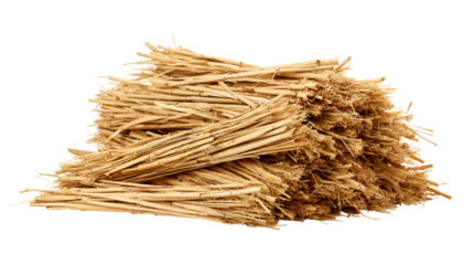 Pile of dried straw natural beige texture background