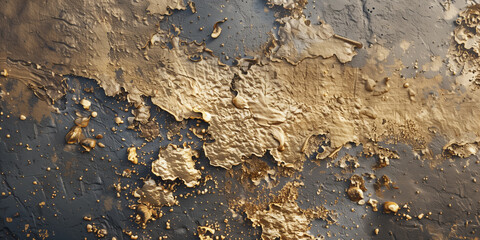Texture of a gold plastered wall background pattern design. Watercolor background wallpaper. Raster bitmap digital illustration. AI artwork.