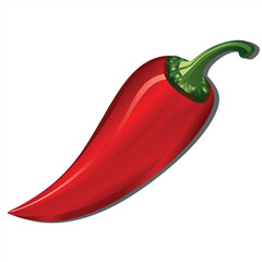 Vibrant Red Chili Pepper Illustration