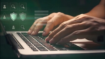 Cybersecurity login interface with two-factor authentication (2FA), highlighting username, password and data protection, perfect for illustrating secure access and digital identity safety.