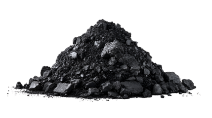Black coal pile dark background energy resource