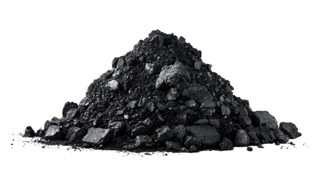 Black coal pile dark background energy resource