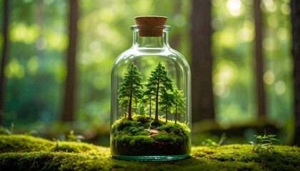 Mini Forest in a Bottle