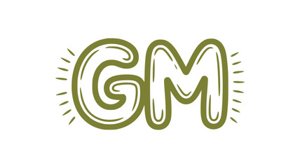 Handwritten GM Initials.