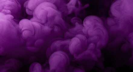 Abstract Purple Smoke Cloud Formation Dynamic Motion