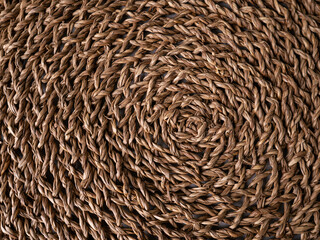 rattan weave, Wicker straw classic pattern background.